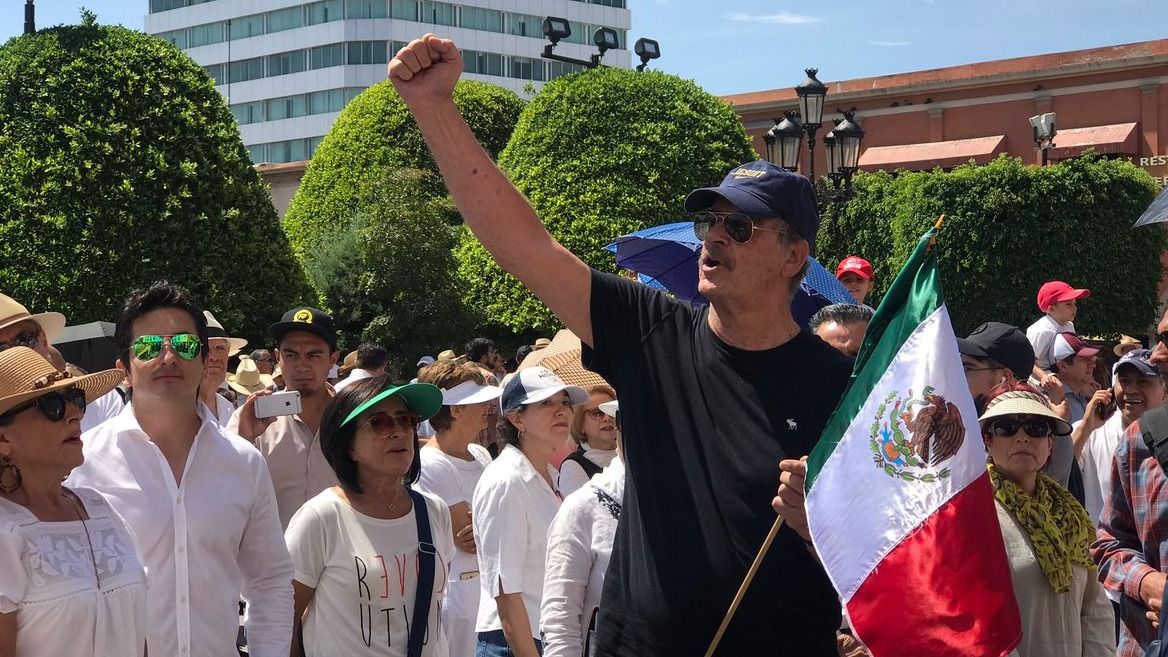 Marcha Vicente Fox contra AMLO
