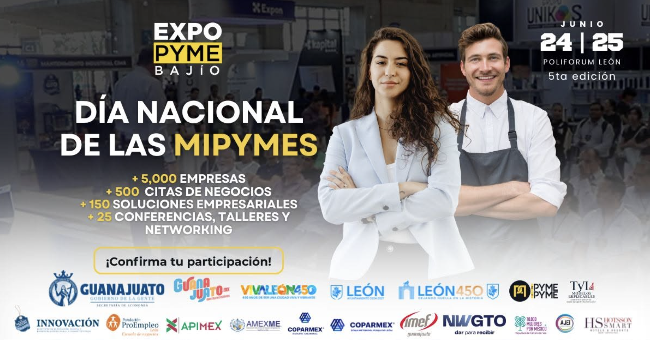 Expo PYME Bajío 2026 en Poliforum León