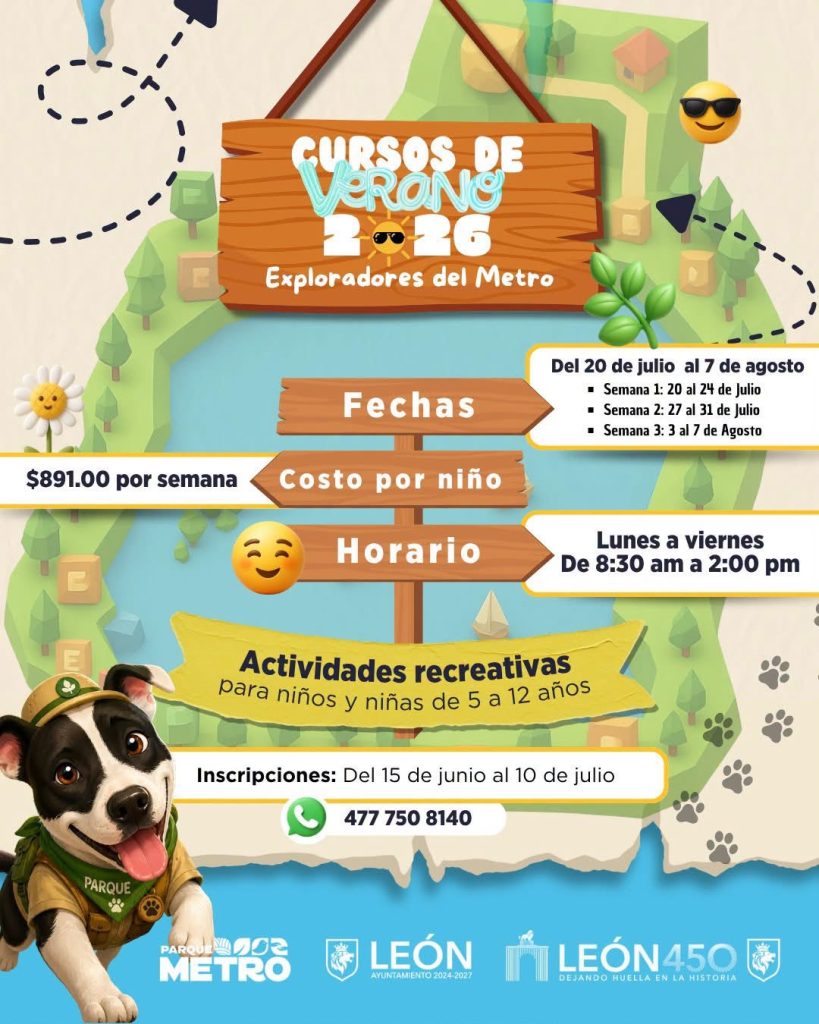 Parque Metropolitano de León ofrece cursos de verano durante las vacaciones