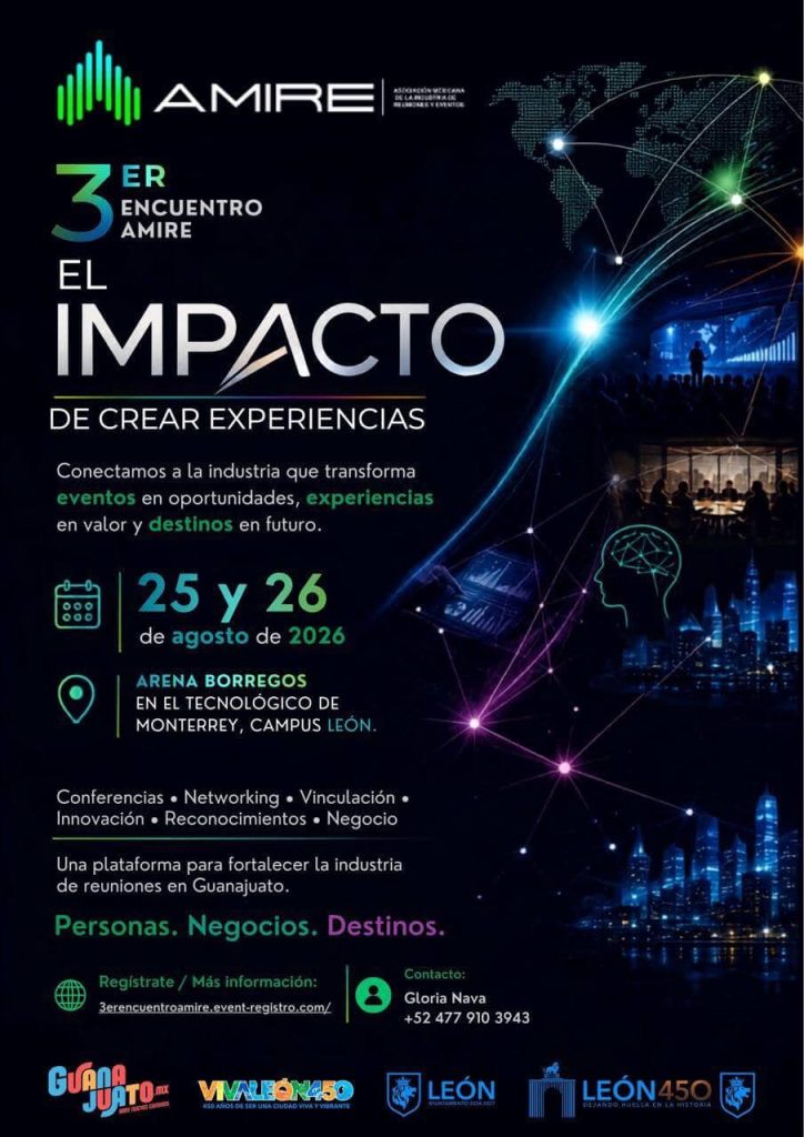 3er Encuentro AMIRE 2026 El Impacto de Crear Experiencias en León