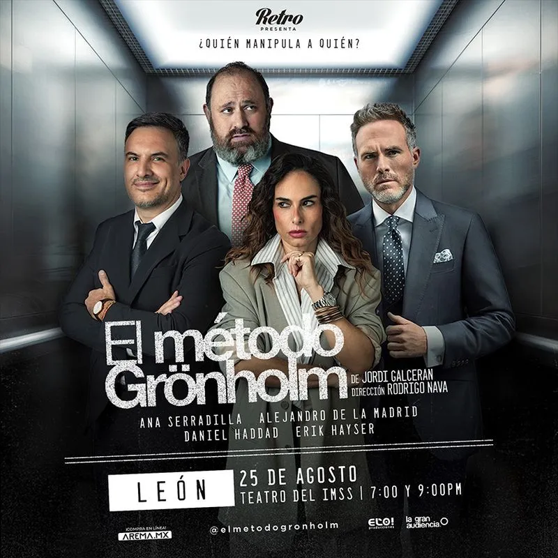 Elenco de la obra El método Grönholm que se presenta en León