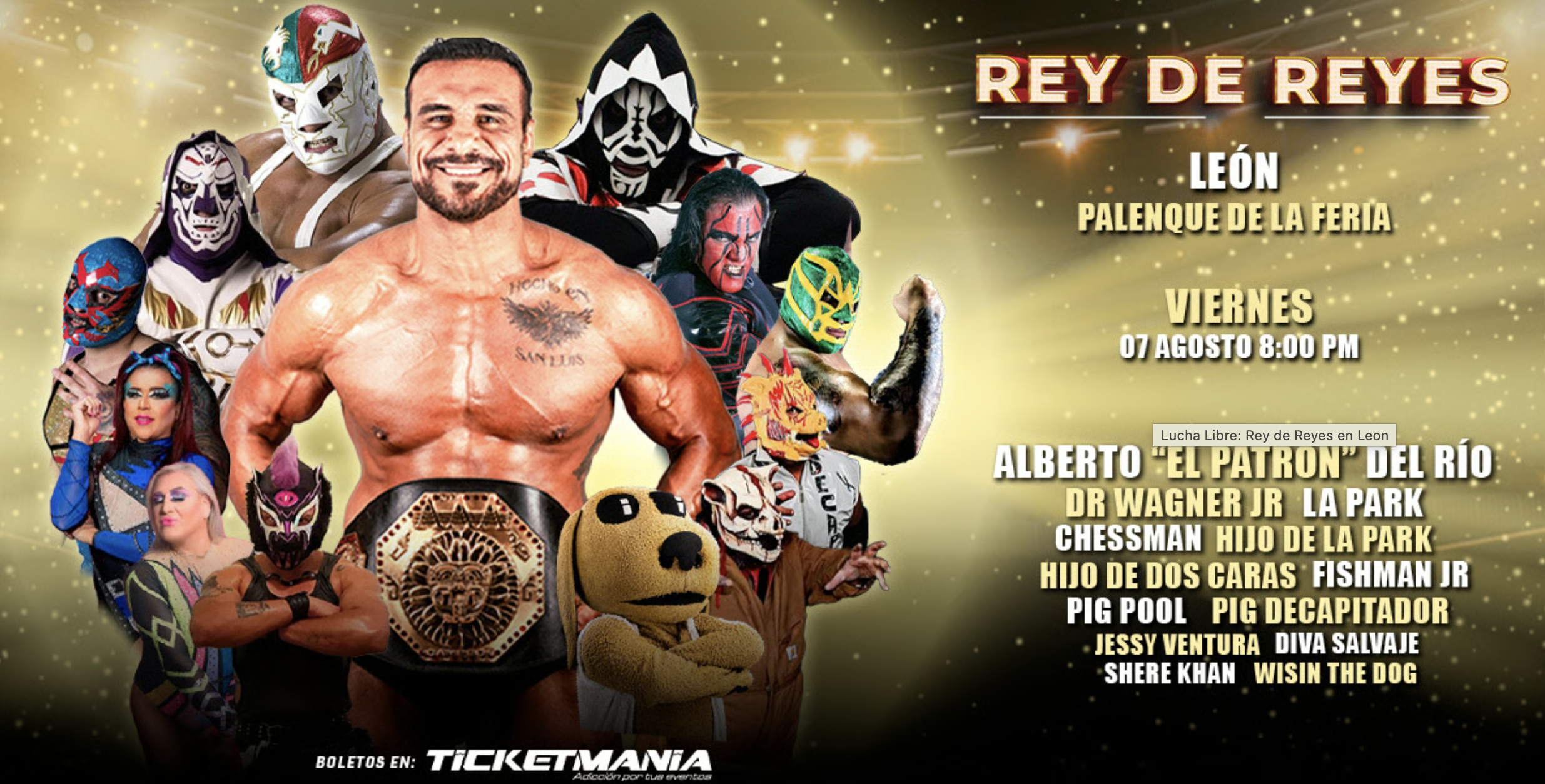 Cartel oficial de Rey de Reyes 2026 en León