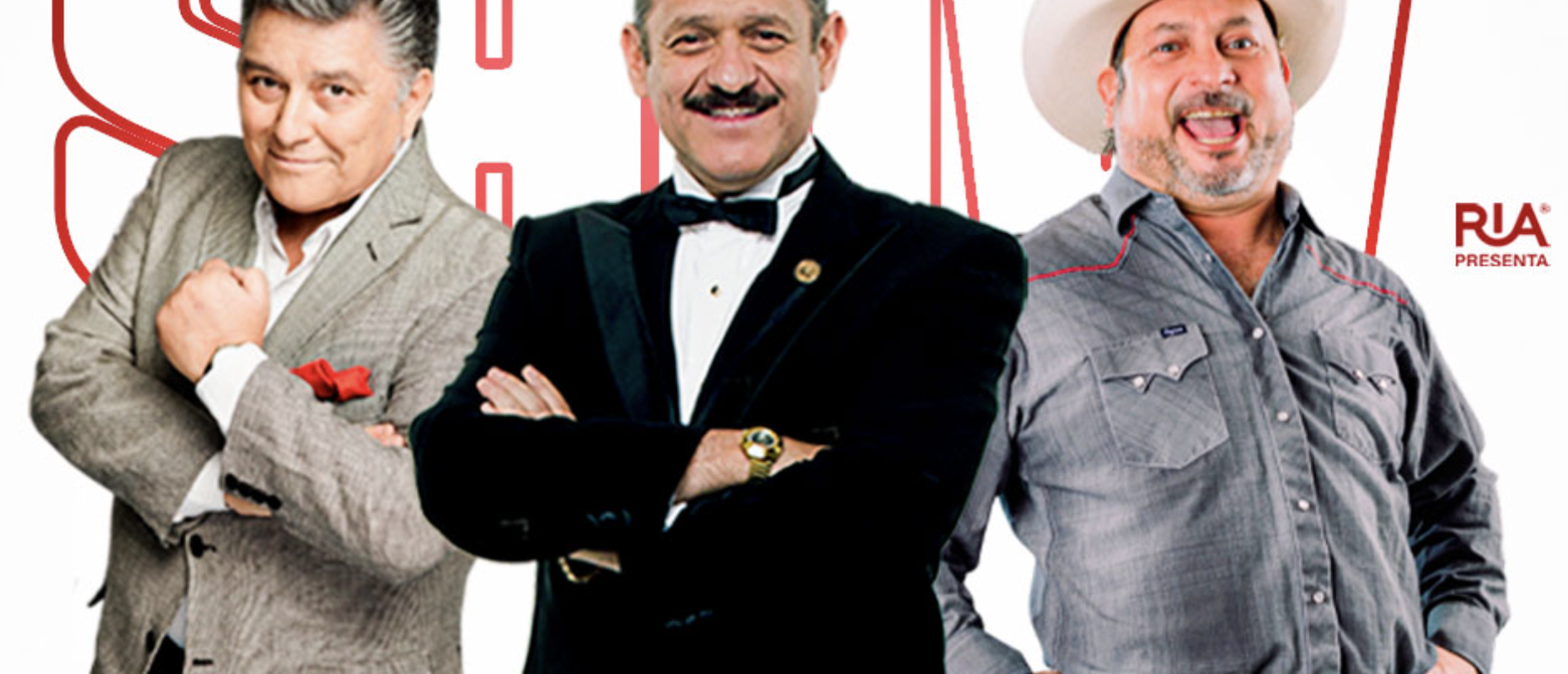 Teo González Rogelio Ramos y Hernán El Potro en el Teatro Manuel Doblado
